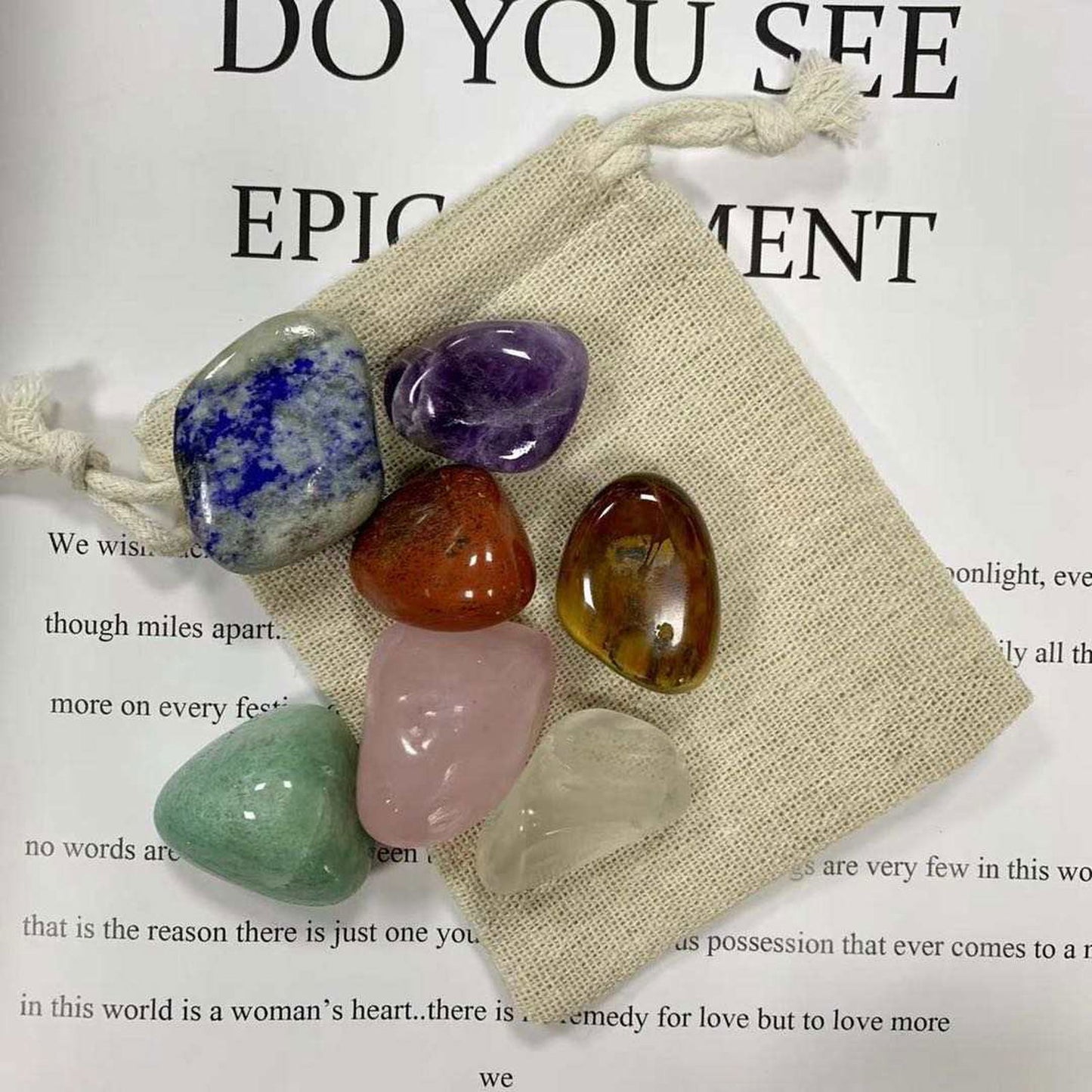 7 Chakra Crystal Set | Healing High Quality - D SCENT