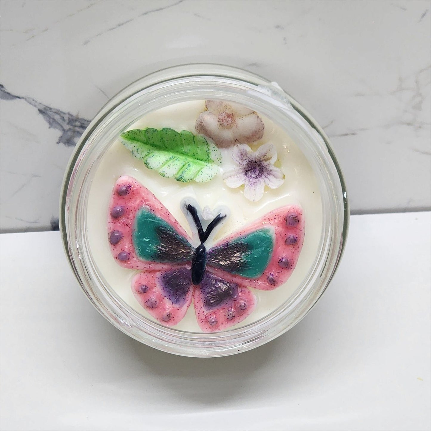 Butterfly Soy Candle | Wide Straight-Side Jar - D SCENT