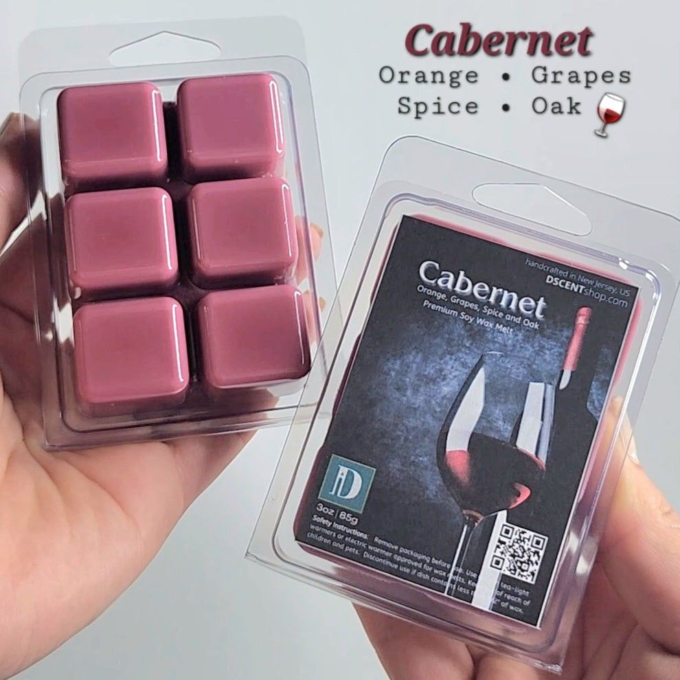 Cabernet Soy Wax Melts | Clamshell - D SCENT