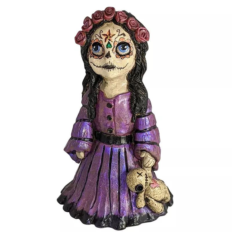 Girl with Doll Backflow Cone Incense Burner - D SCENT