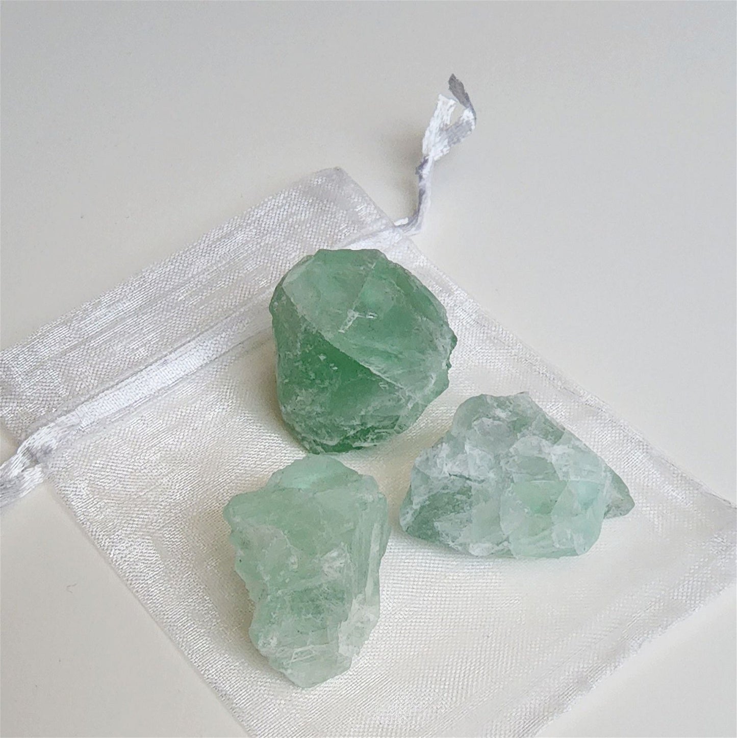 Green Fluorite Raw Crystals | Pack of 3 - D SCENT