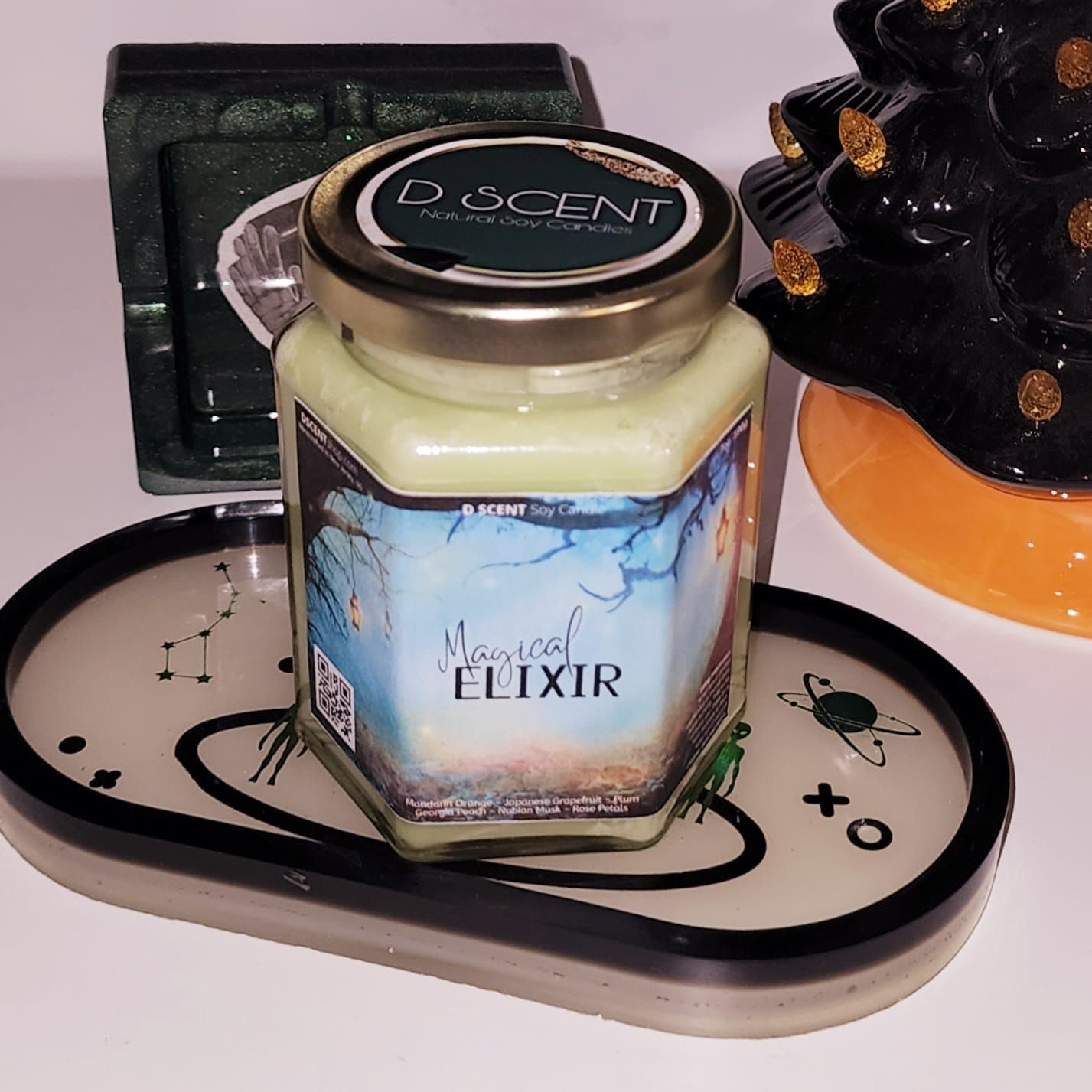 Magical ELIXIR Soy Candle | Large Hex Jar - D SCENT