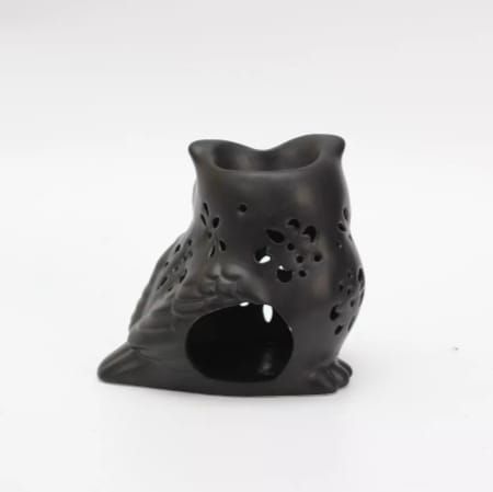 Black Owl Wax Warmer / Oil Burner - D SCENT