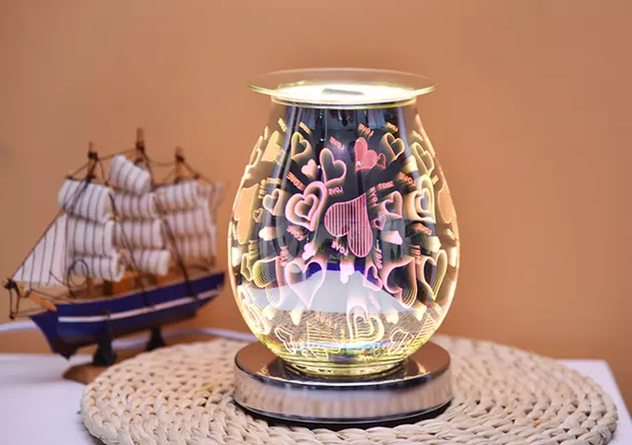 Bunch of Hearts 3D Touch Electric US Wax Warmer / Oil Burner - D SCENT