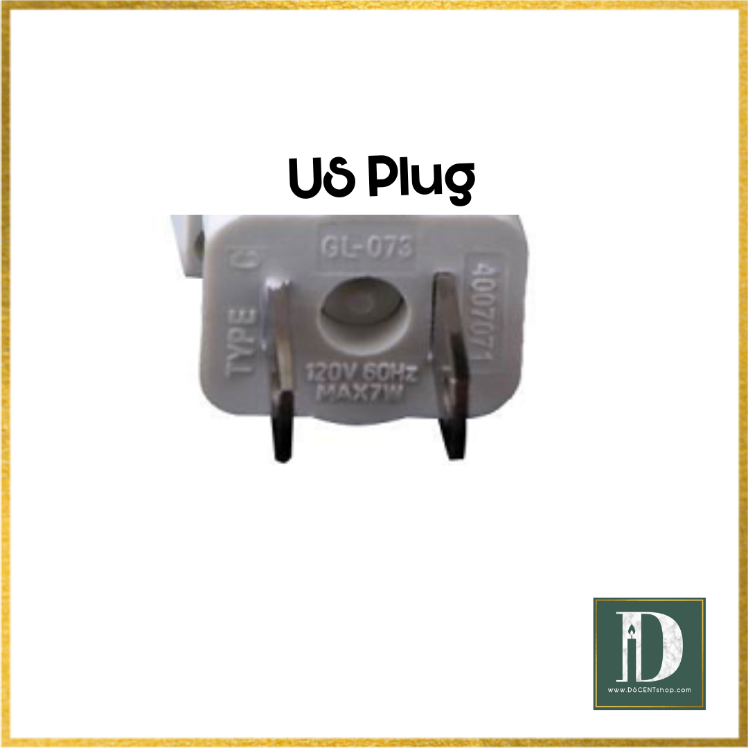 White Love Birds Electric US Plug-in Wax Warmer / Oil Burner - D SCENT