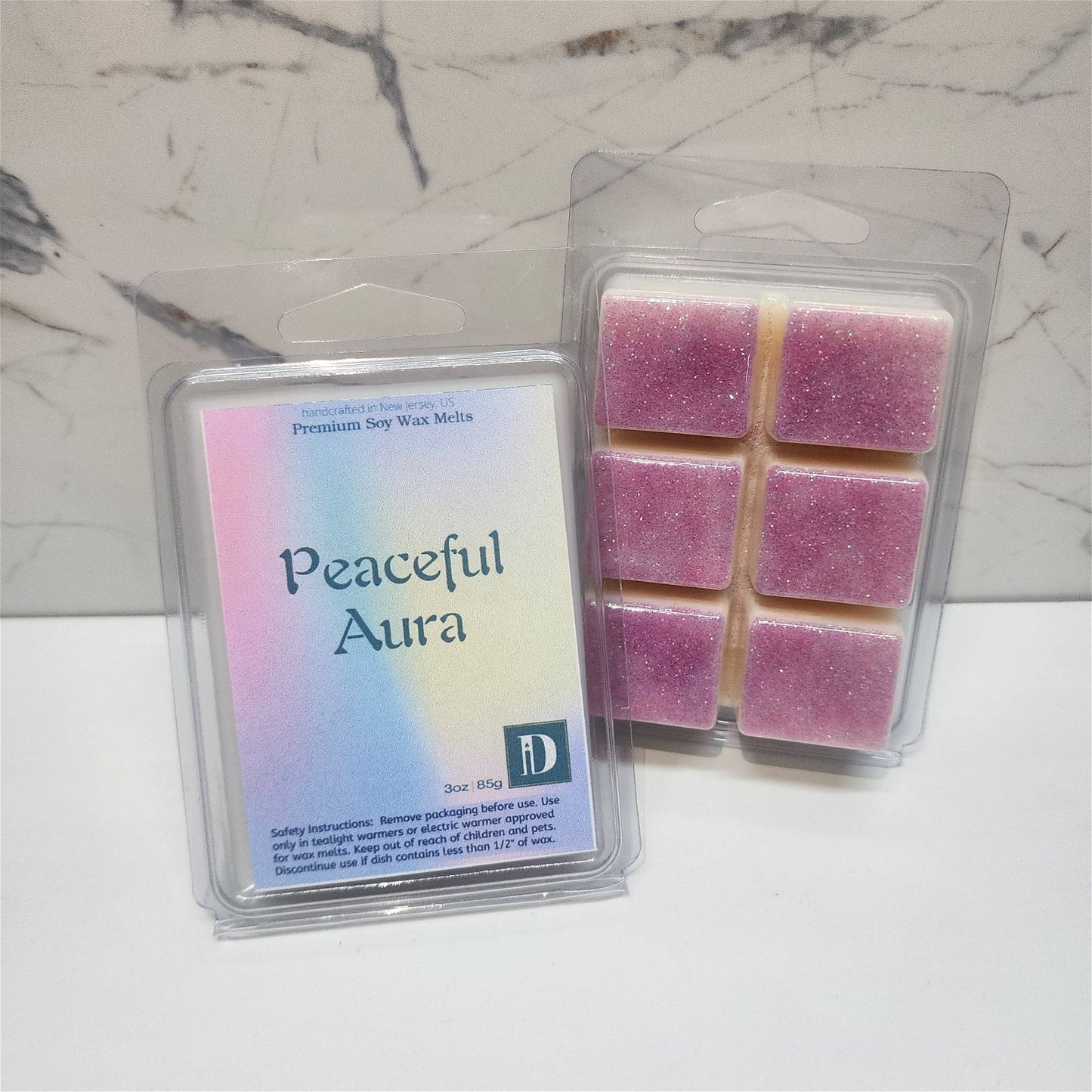 Peaceful Aura Soy Wax Melts | Clamshell - D SCENT