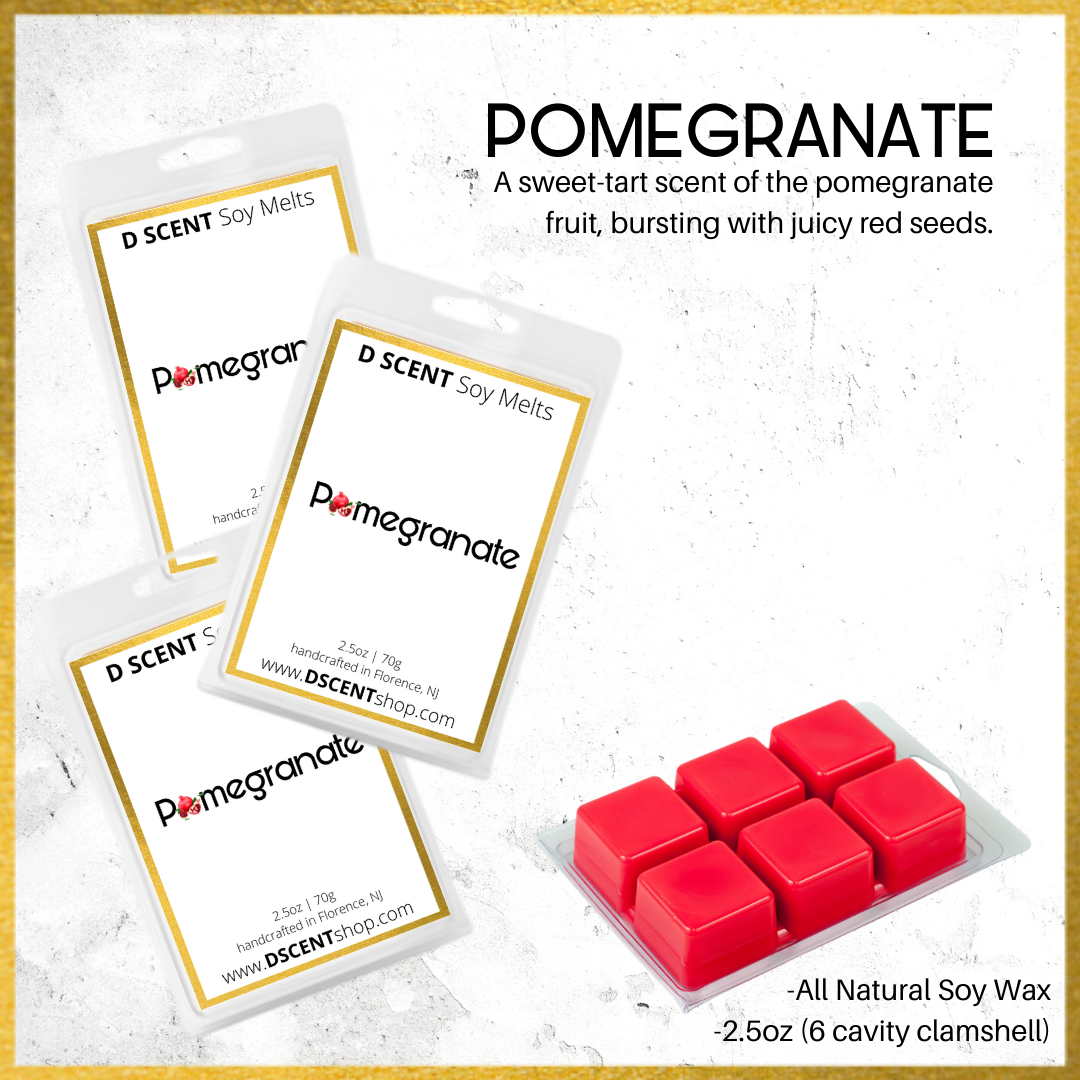 Pomegranate Soy Wax Melts - D SCENT