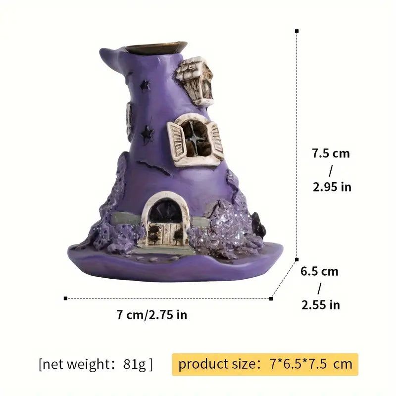 Purple Witchy Hat | Incense Cone Burner - D SCENT
