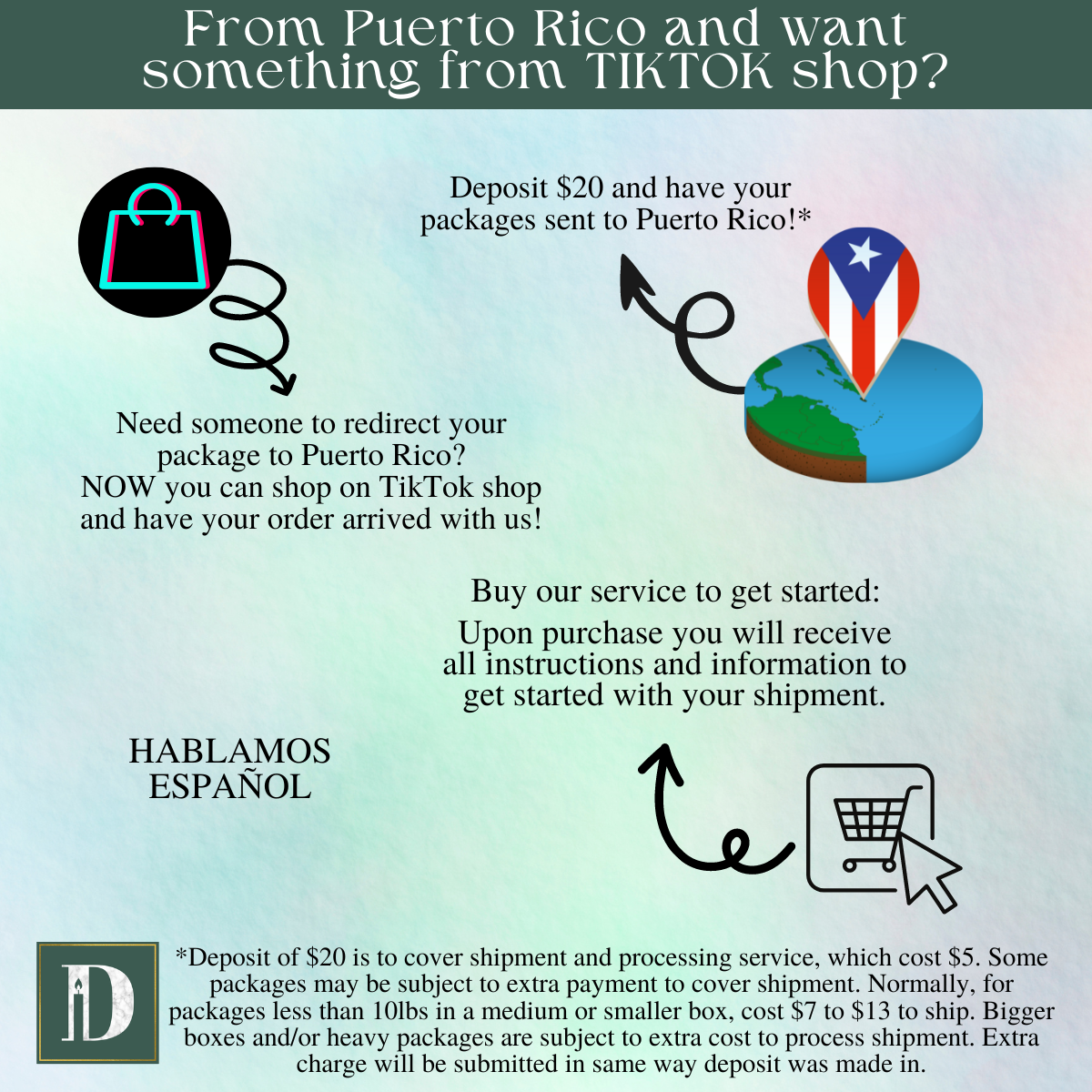 Shipping to Puerto Rico - D SCENT