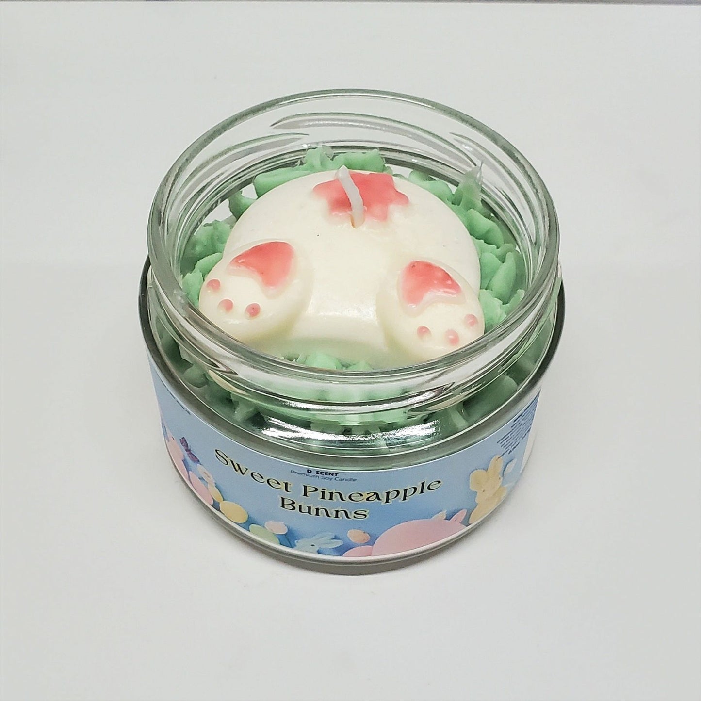 Sweet Pineapple Bunns Soy Candle | Wide Straight-Side Jar - D SCENT