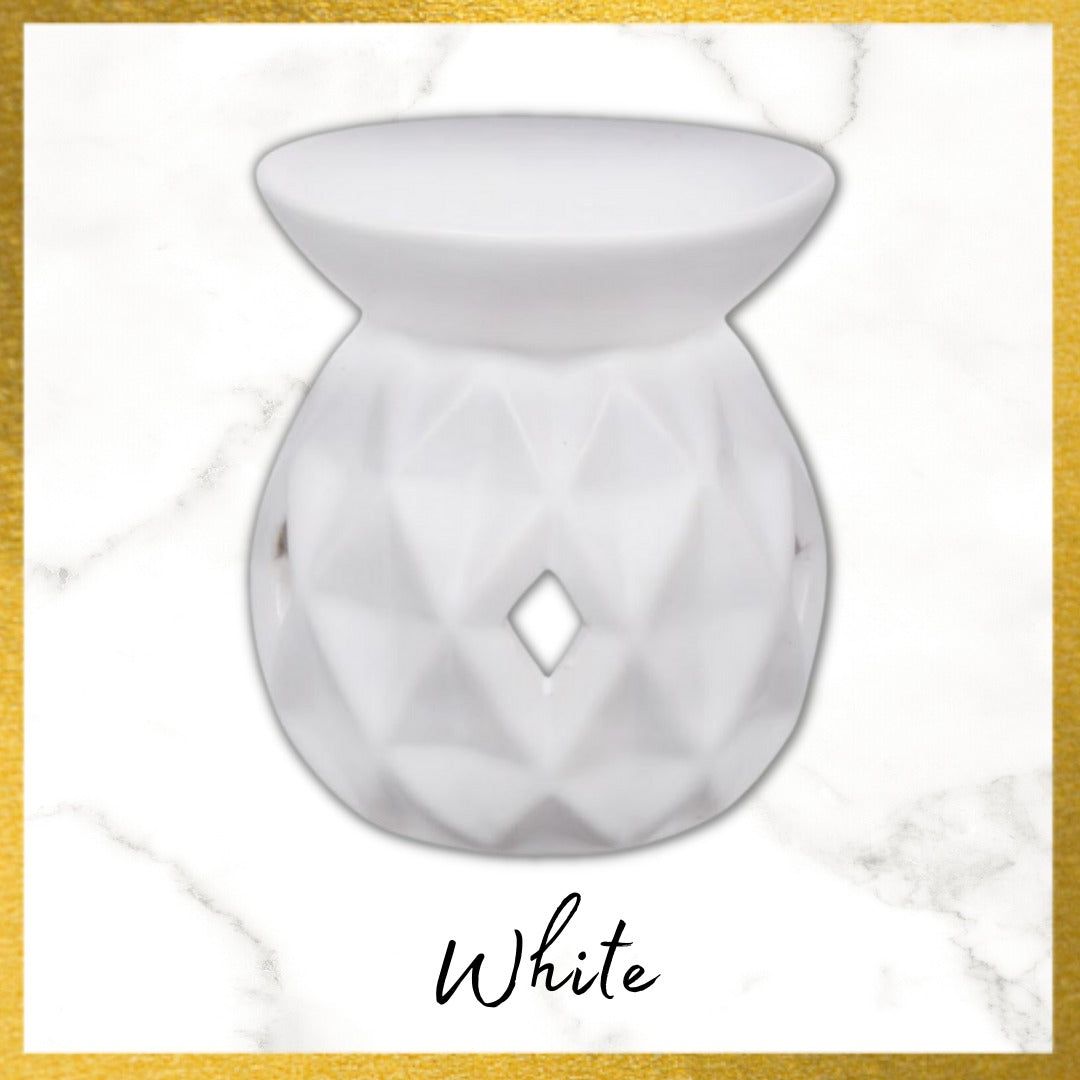 Diamond Embossed Oil Burner / Wax Warmer - D SCENT