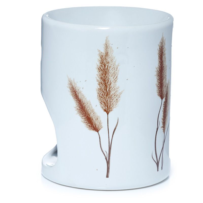 Pampas Grass print Ceramic Oil Burner / Wax Warmer - D SCENT
