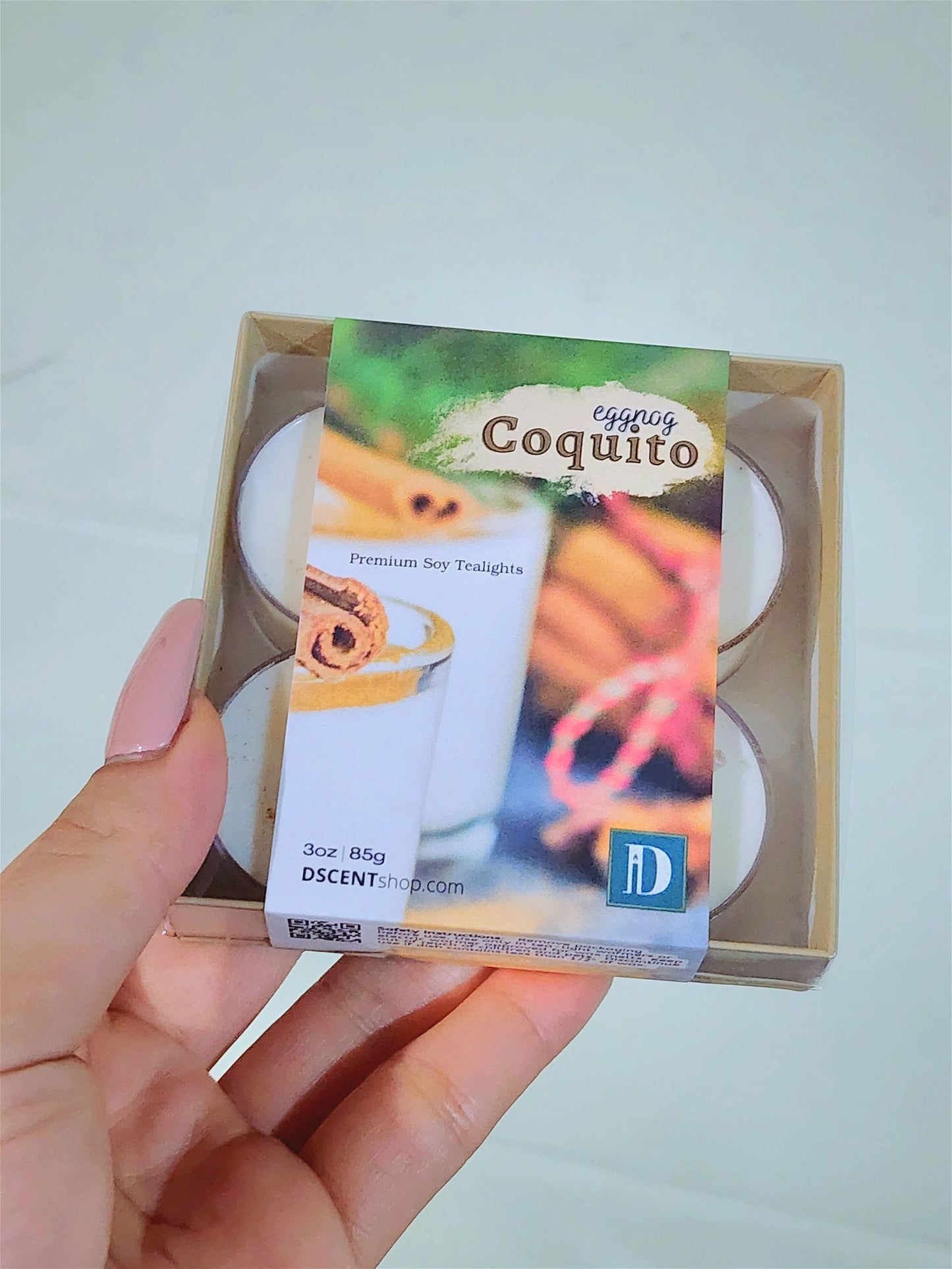 coquito (Eggnog) Soy Tealight | Set of 4 - D SCENT