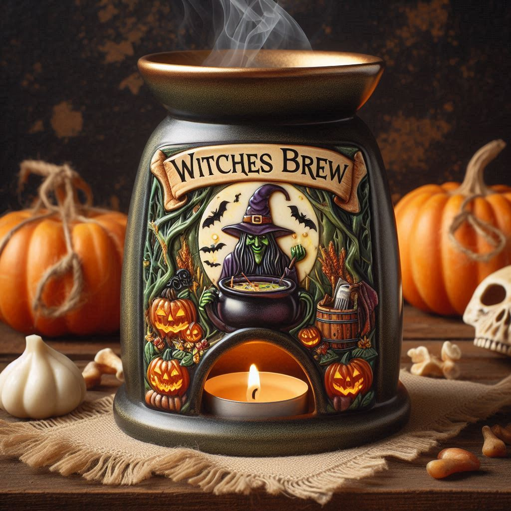 ARTEMISA (Witches Brew) Soy Wax Melts with Amethyst Stones and Charm | Clamshell