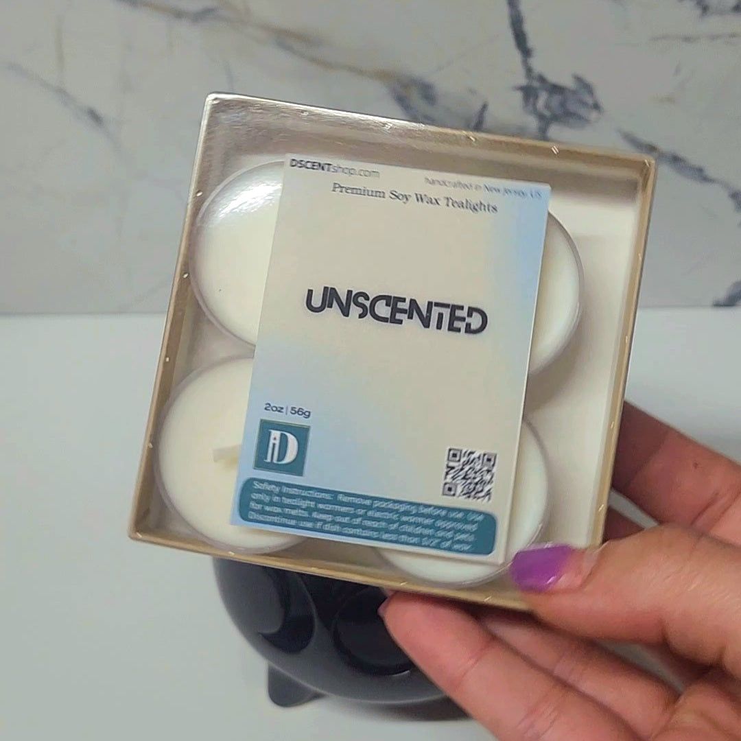 unSCENTed Soy Tealight | Set of 4 - D SCENT