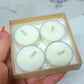 unSCENTed Soy Tealight | Set of 4