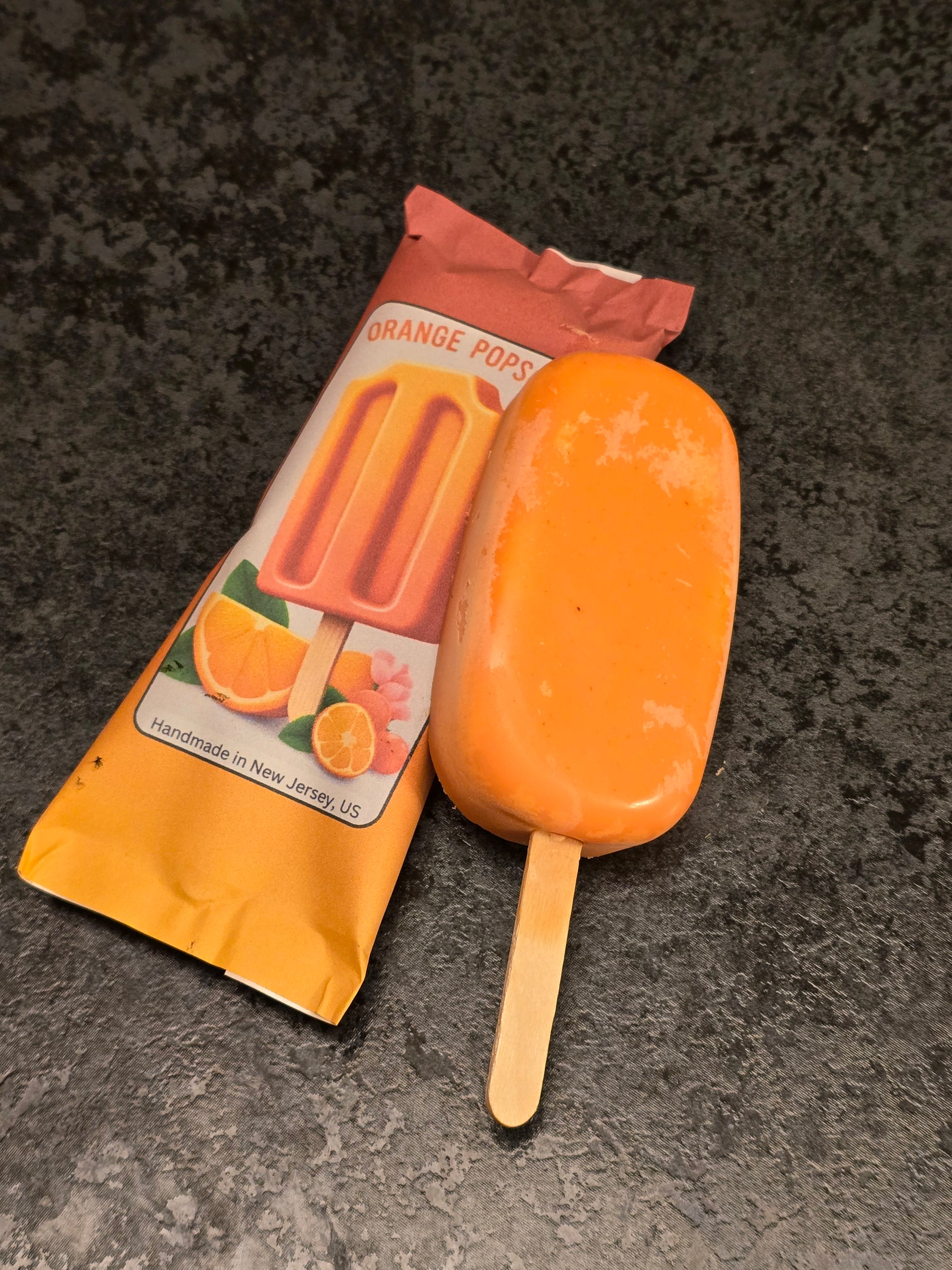 Orange Cream Popsicle Wax Melt in packaging