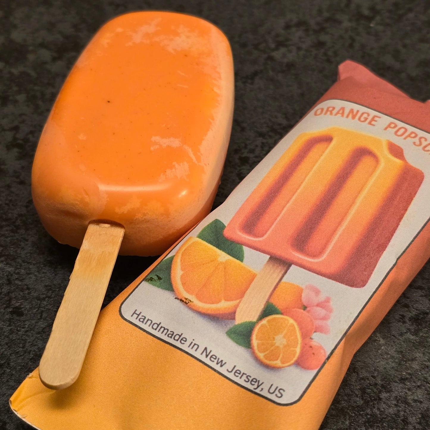 Orange Cream Popsicle Wax Melt in packaging