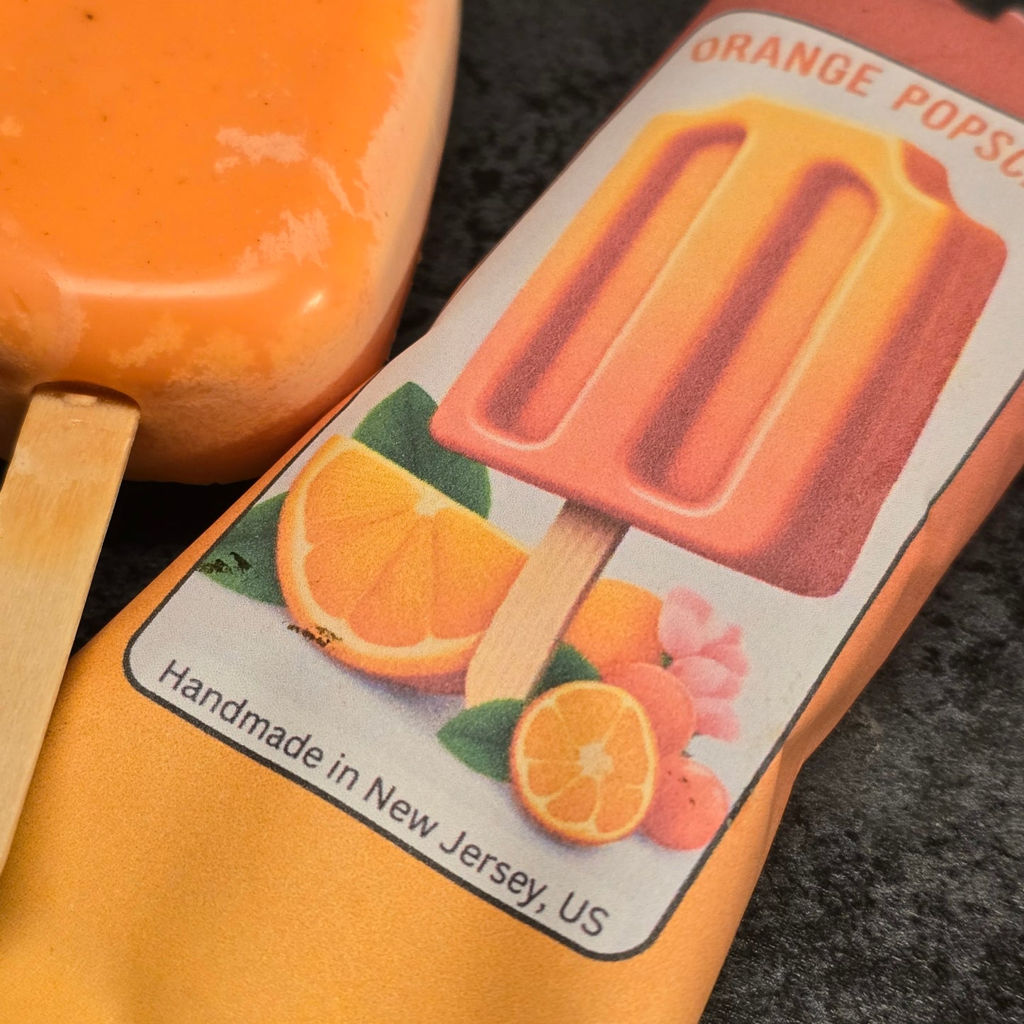 Orange Cream Popsicle Wax Melt in packaging