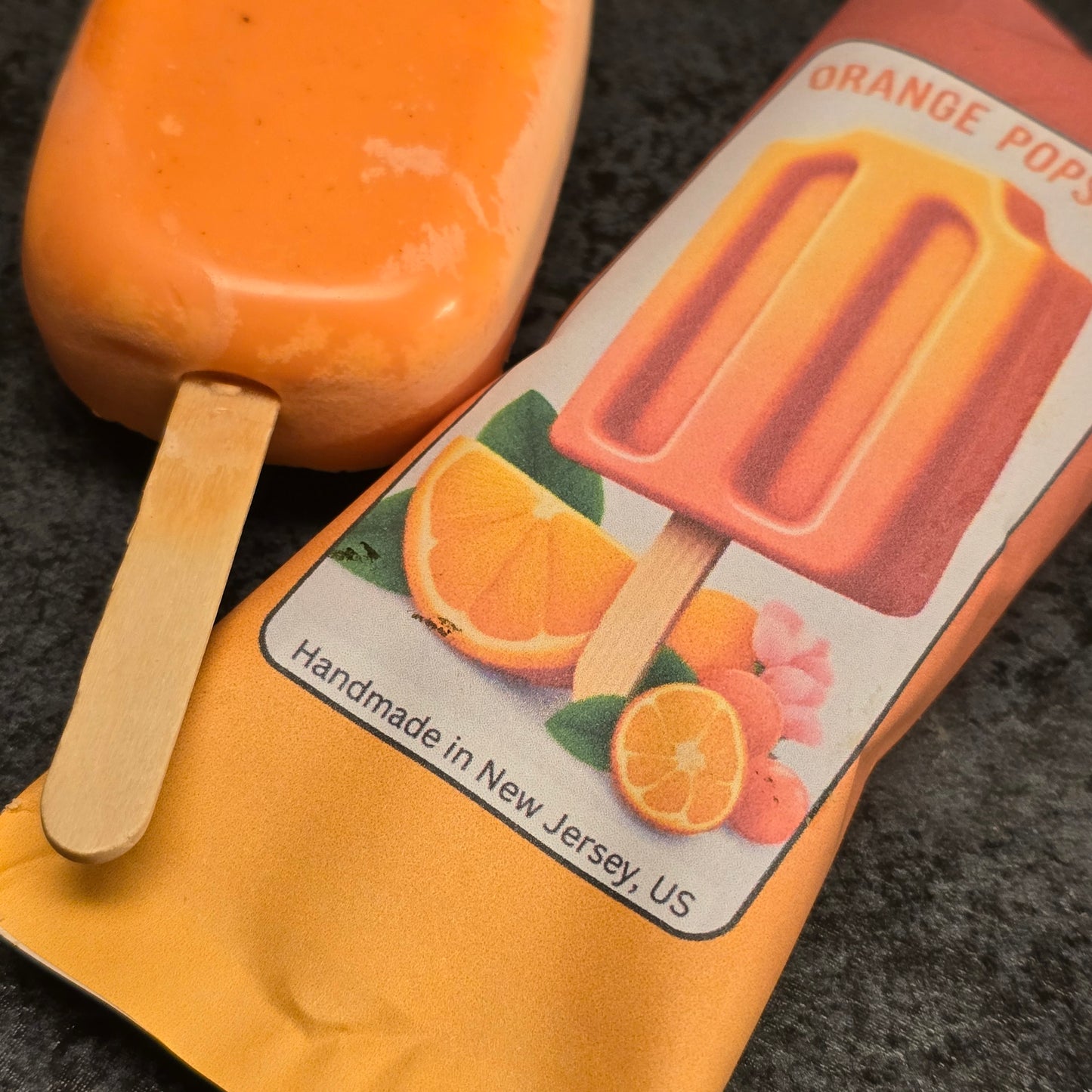 Orange Cream Popsicle Wax Melt in packaging