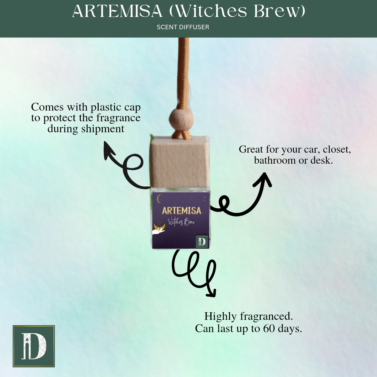 ARTEMISA (Witches Brew) SCENT Diffuser (Car/Air Freshener) - D SCENT 