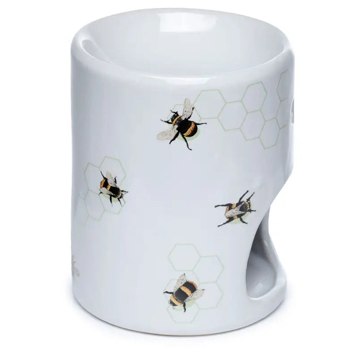 Bee's and Honeycomb Lines | Fragrance Warmer | Ceramic Tea Light Burner - D SCENT 