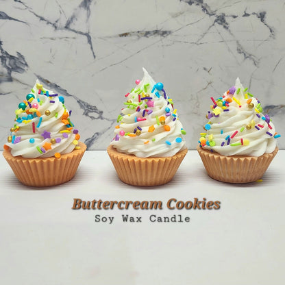 Buttercream Cookies Soy Wax Cupcake CANDLE - D SCENT 
