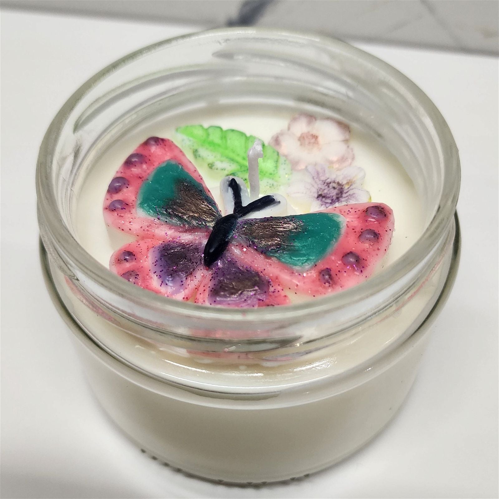 Butterfly Soy Candle | Wide Straight-Side Jar - D SCENT 