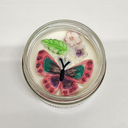 Butterfly Soy Candle | Wide Straight-Side Jar - D SCENT 