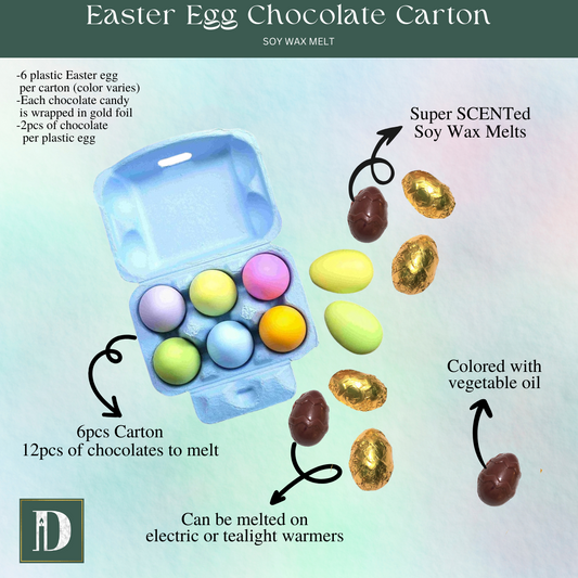 Chocolate Easter Egg Soy Wax Melt | Carton - D SCENT 