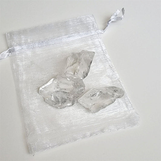 Clear Quartz Raw Crystals | Pack of 3 - D SCENT 