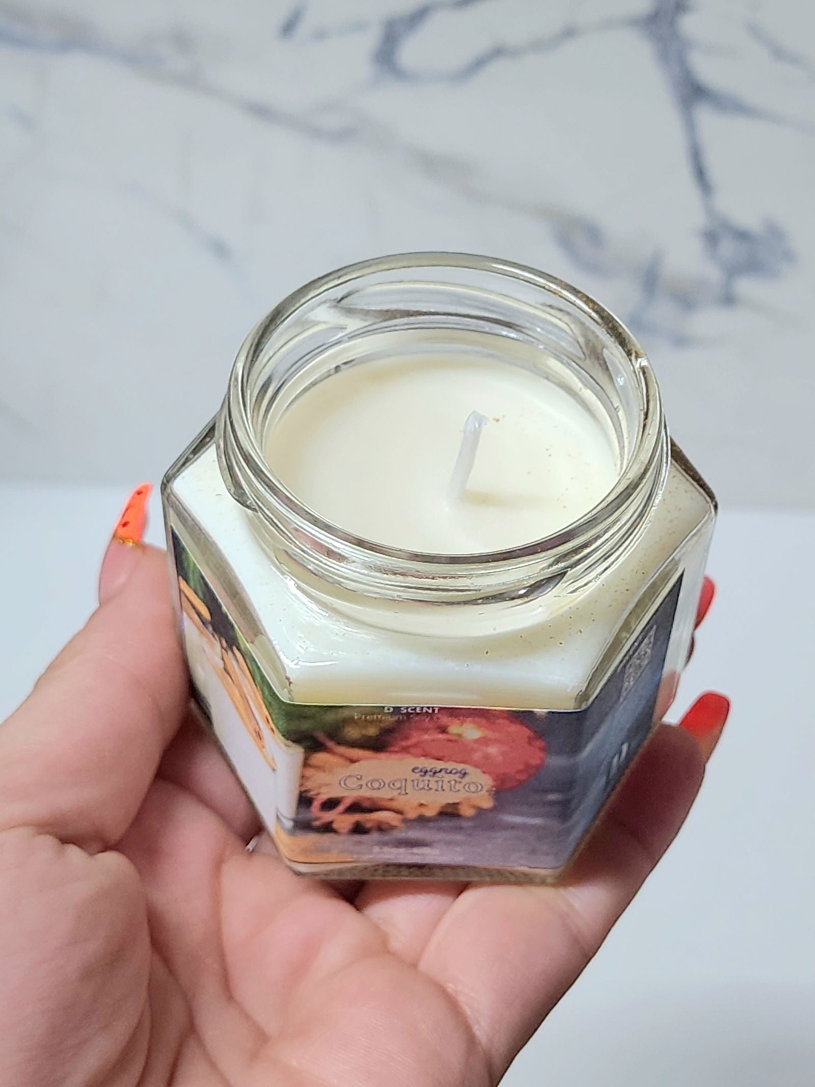 Coquito (Eggnog) Soy Wax Candle | Small Hex - D SCENT 