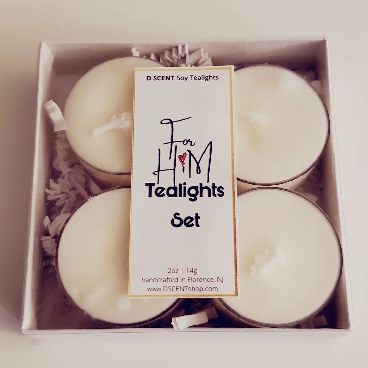 For HIM Soy Candle | Tealight Set - D SCENT 