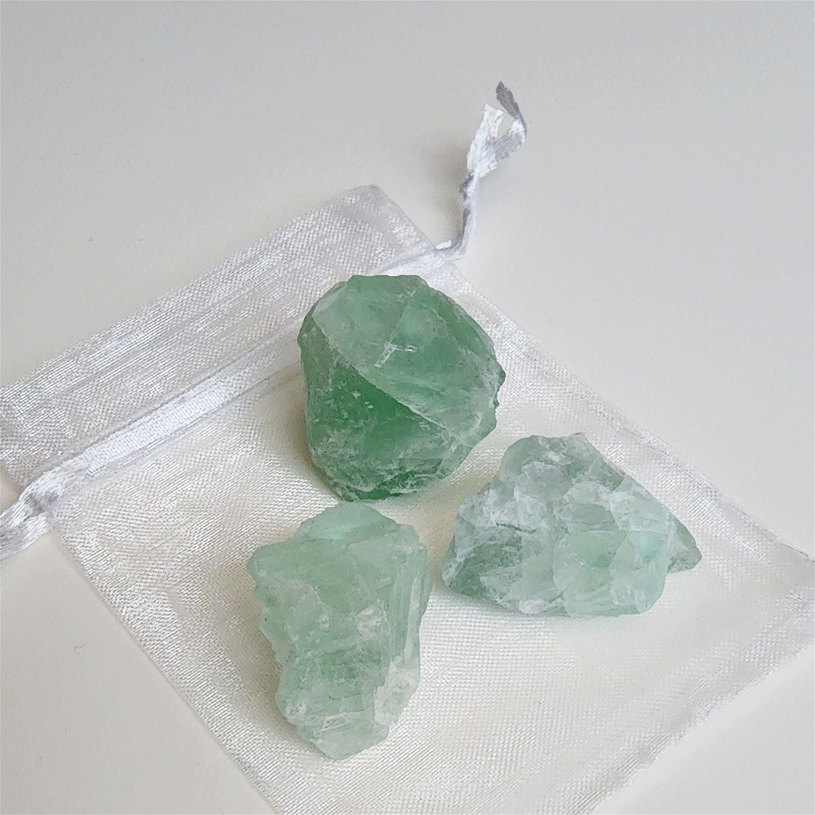 Green Fluorite Raw Crystals | Pack of 3 - D SCENT 