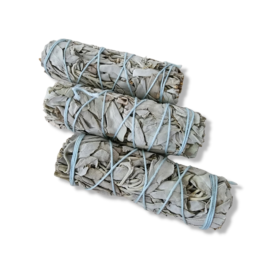 Handcrafted White Sage Smudge Stick (Pack of 3) - D SCENT 