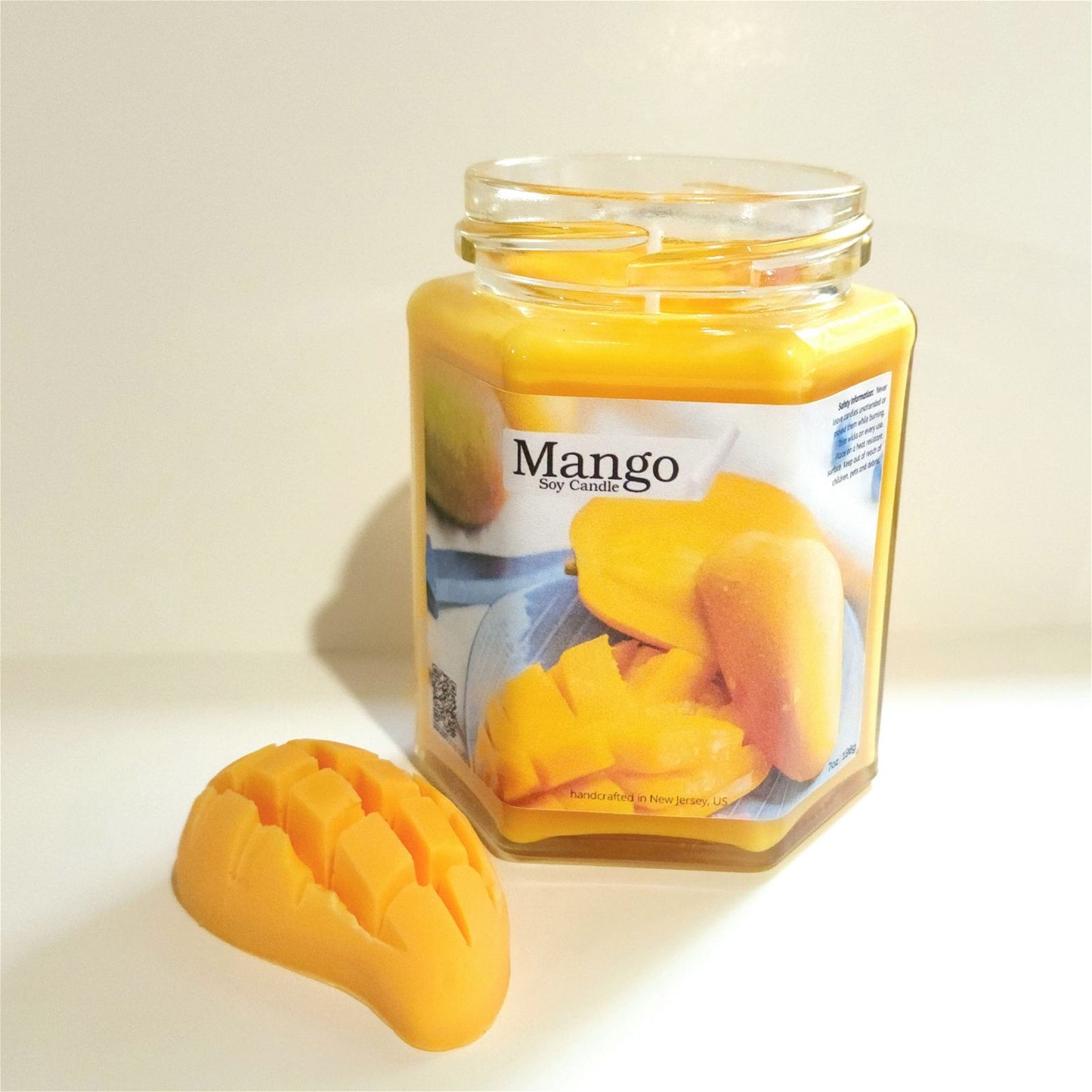 Mango Soy Candle | Large Hex Jar - D SCENT 