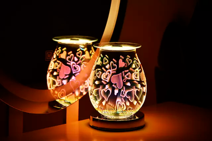 Bunch of Hearts 3D Touch Electric US Wax Warmer / Oil Burner - D SCENT 