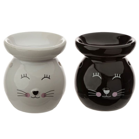 Cat Face Ceramic Wax Warmer / Oil Burner - D SCENT 