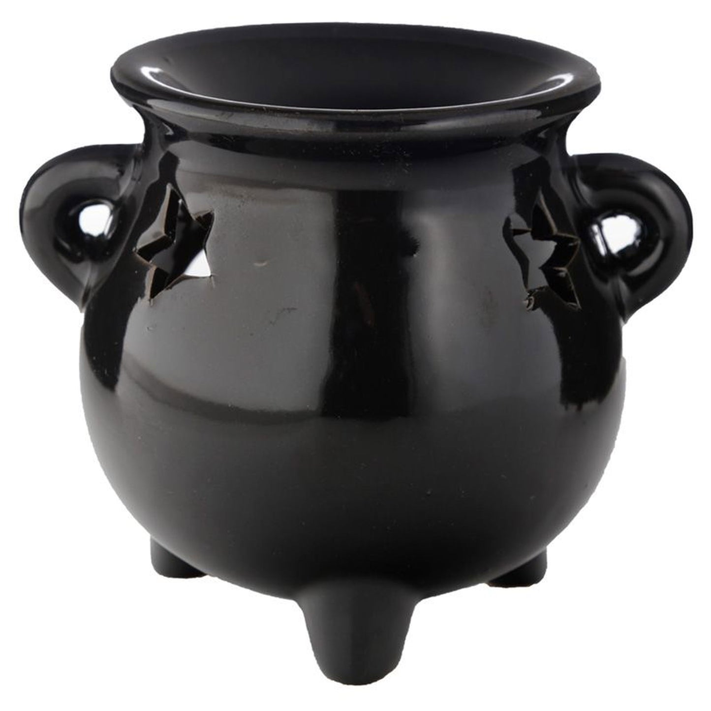 Large Black Cauldron Wax Warmer / Oil Burner - D SCENT 