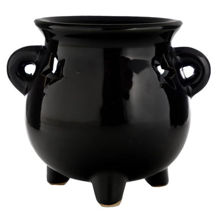 Large Black Cauldron Wax Warmer / Oil Burner - D SCENT 