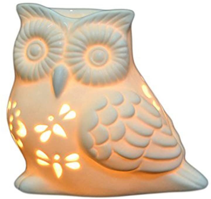 White Owl Wax Warmer / Oil Burner - D SCENT 