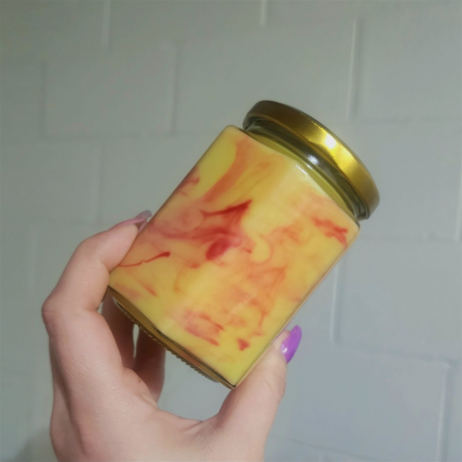 Orange Blood Soy Candle | Large Hex Jar - D SCENT 