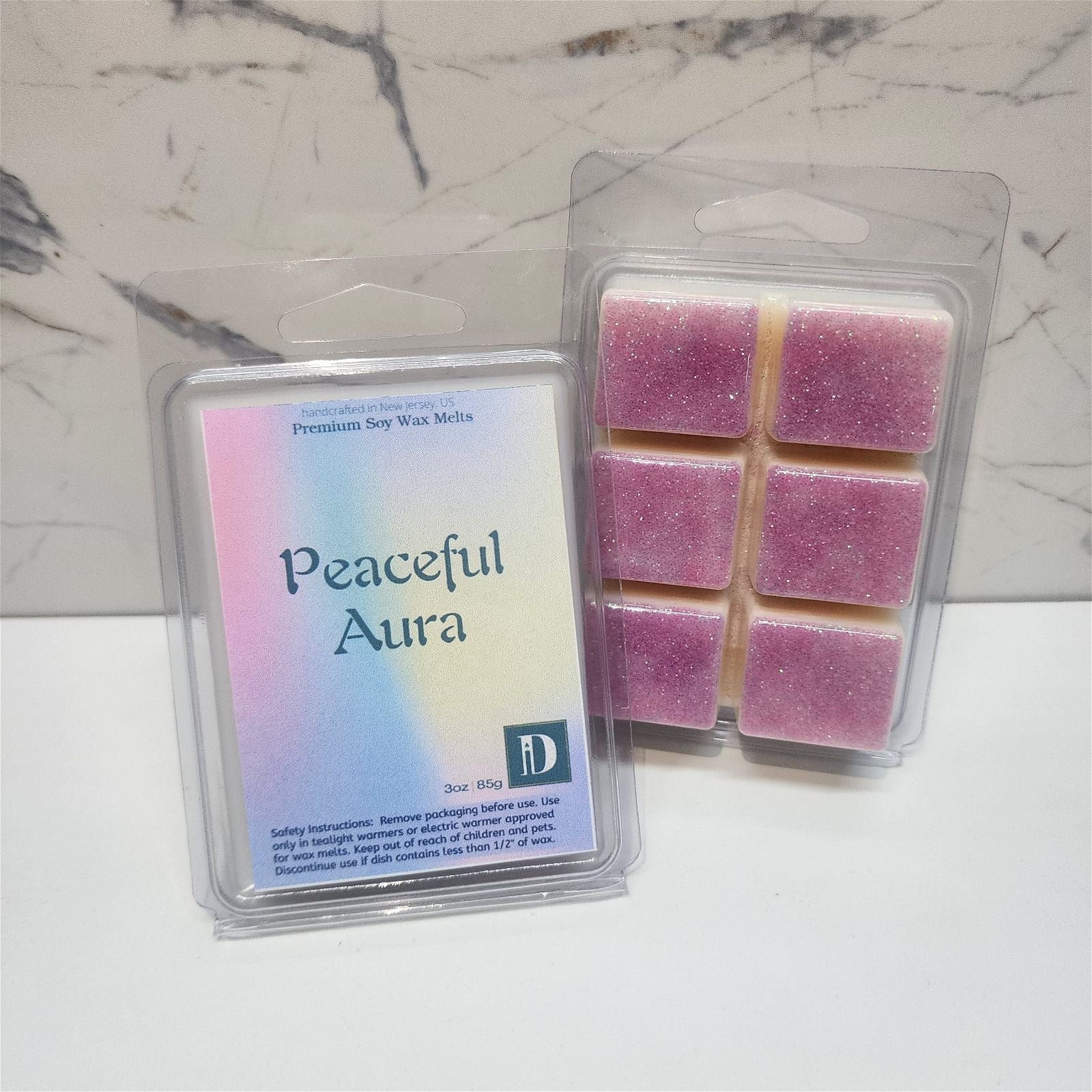 Peaceful Aura Soy Wax Melts | Clamshell - D SCENT 
