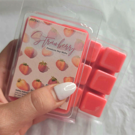 Strawberry Soy Wax Melts | Clamshell - D SCENT 