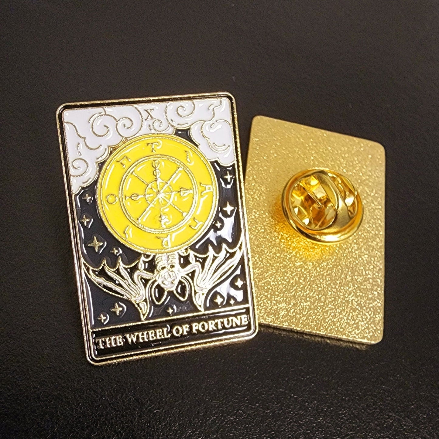 The Wheel of Fortune Tarot Card Enamel Pin - D SCENT 
