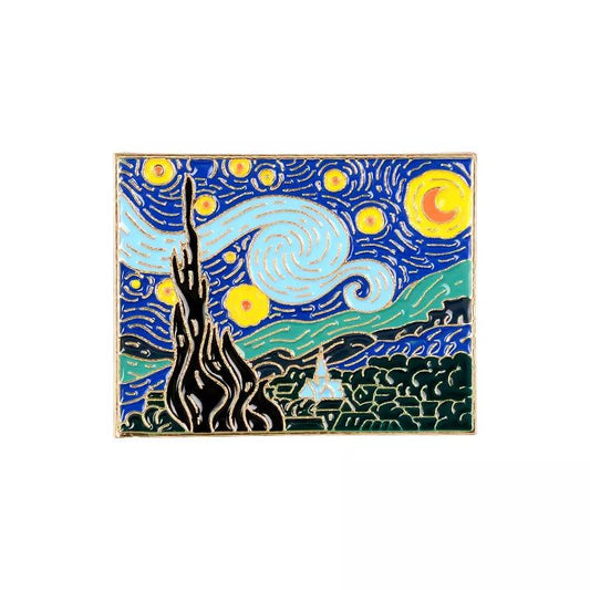 Van Gogh Paint Enamel Pin - D SCENT 