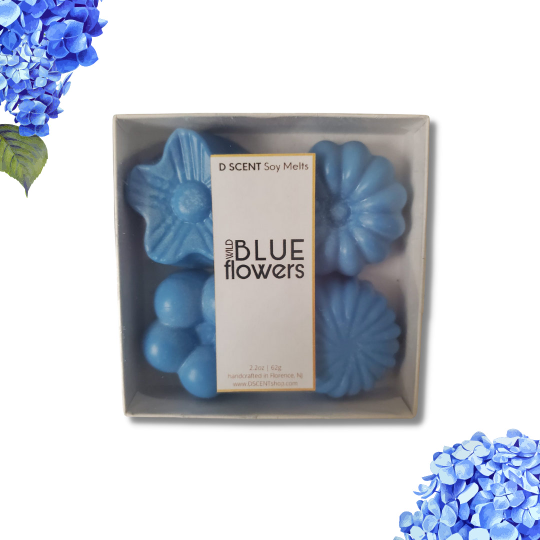 WILD BLUE flowers Soy Collection - D SCENT 