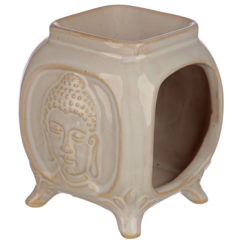 Buddha Ceramic Embossed  Oil Burner / Wax Warmer - D SCENT 