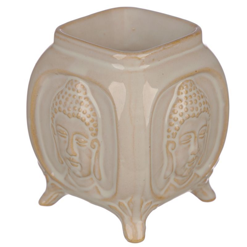 Buddha Ceramic Embossed  Oil Burner / Wax Warmer - D SCENT 