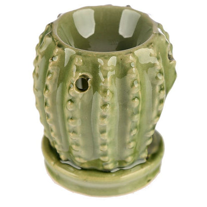 Mini Ceramic Cactus Oil Burner / Wax Warmer - D SCENT 